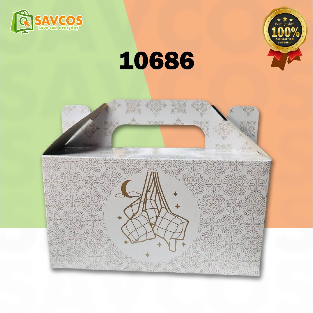 BUNDLE SALE (50PCS-100PCS) RAYABOX,DOORGIFT BOX RAYA KOTAK KUIH RAYA ...