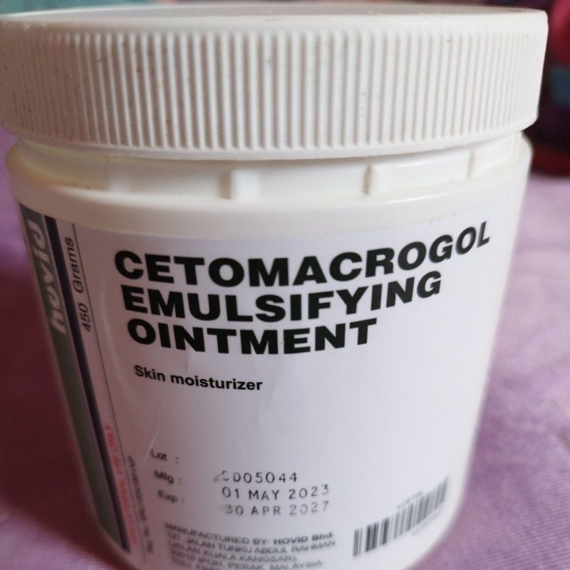 HOVID CETOMACROGOL EMULSIFYING OINTMENT super moisturizing soap substitute 4 eczema Shopee
