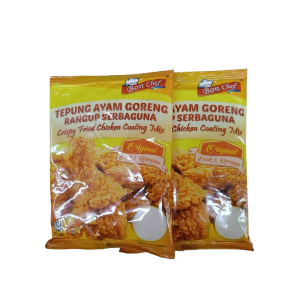 Tepung Ayam Goreng Rangup Serbaguna BON CHEF Crispy Fried Chicken ...