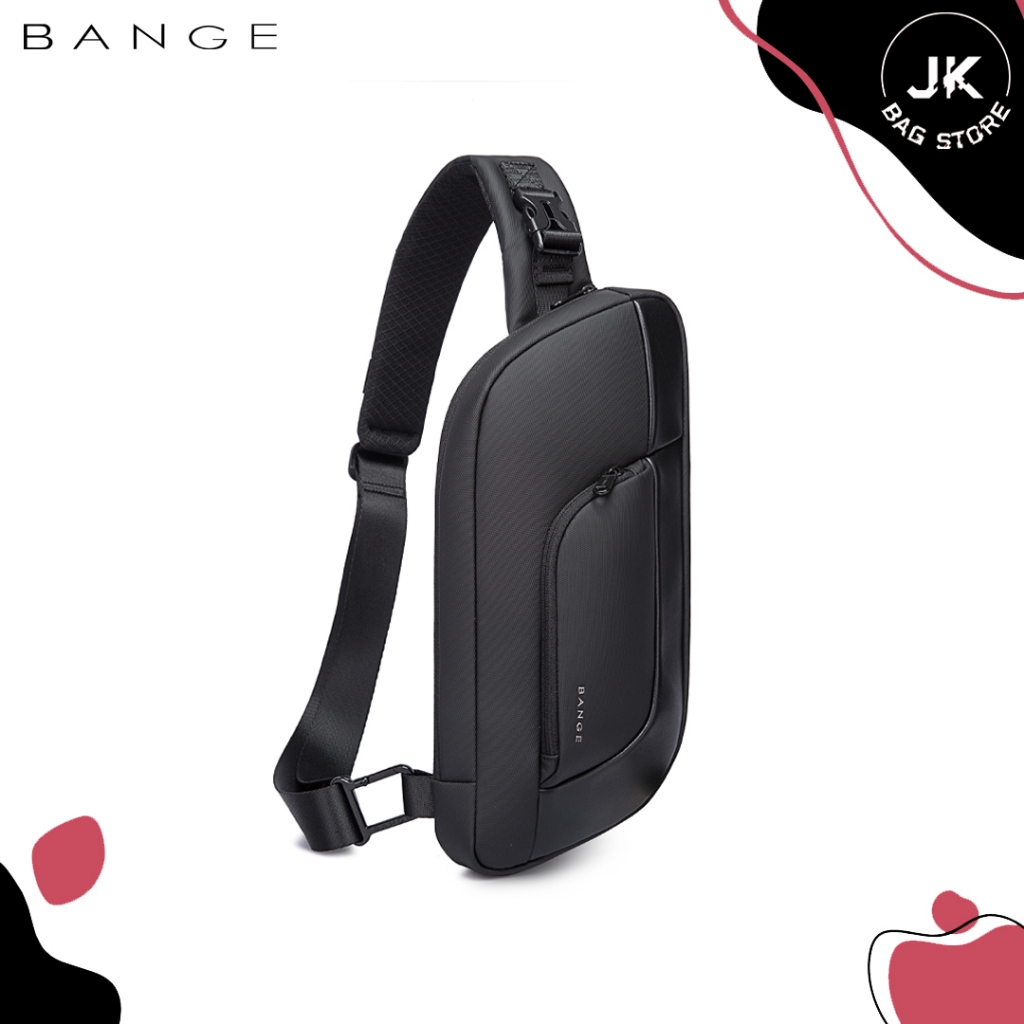BANGE Sac à Dos Bandoulière étanche 10 L – USB, Antivol, Polyvalent, Pour Homme Et Femme