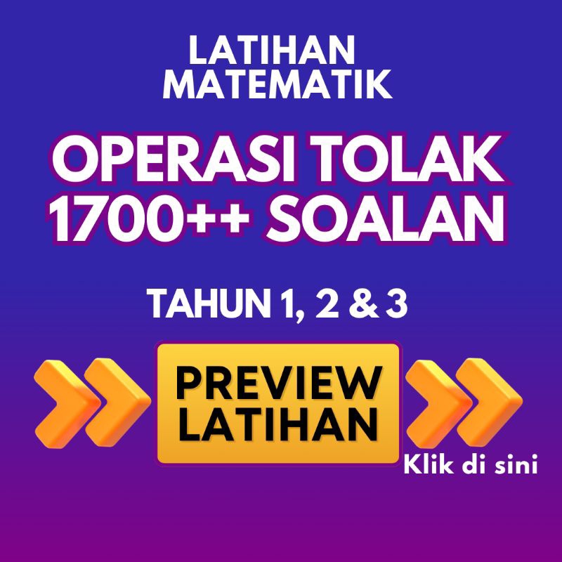 [PDF] Latihan Matematik TOLAK 1760 Soalan Bentuk Lazim (Math ...