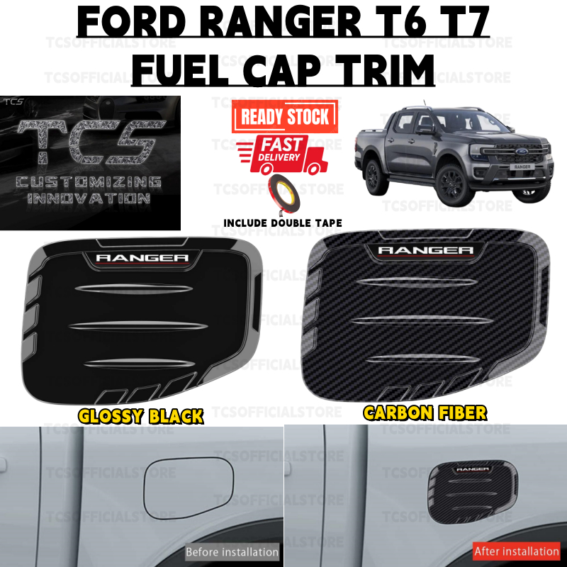 TCS FORD RANGER T6 T7 CAR FUEL CAP TRIM COVER ACCESSORIES Shopee Malaysia