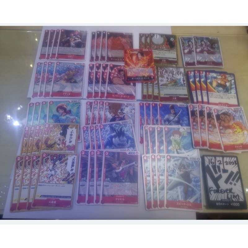 One Piece Card Game Op03 Red CUR set | Shopee Malaysia