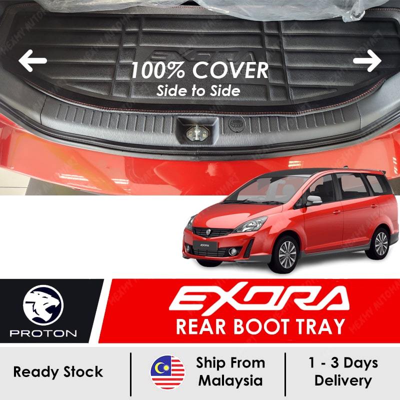 Proton Exora 2009 - 2024 Car Leather Rear Boot Tray Trunk Carpet ...