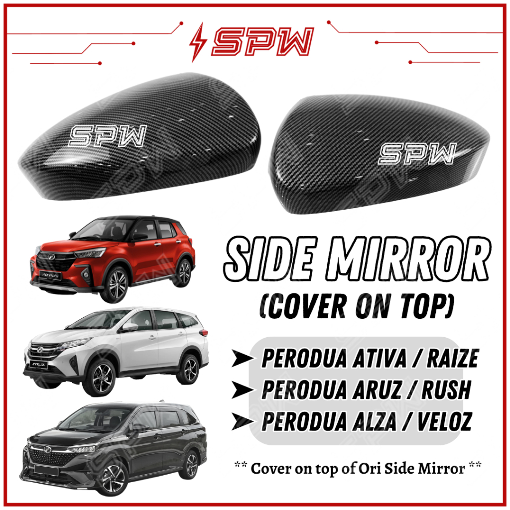 Perodua Ativa / New Alza / Aruz / Toyota Raize / Rush Veloz Side Mirror ...