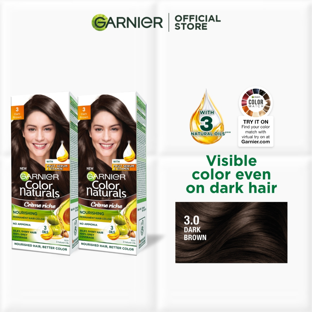 GARNIER ColorNat Ultra Hair Color No Ammonia, Telus Air, 100 Halal