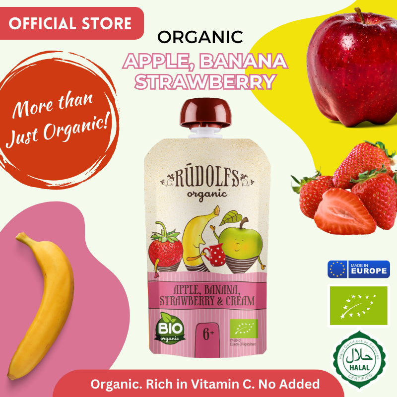 HALAL] Rudolfs Organic Premium Baby Puree Ready to Eat- APPLE