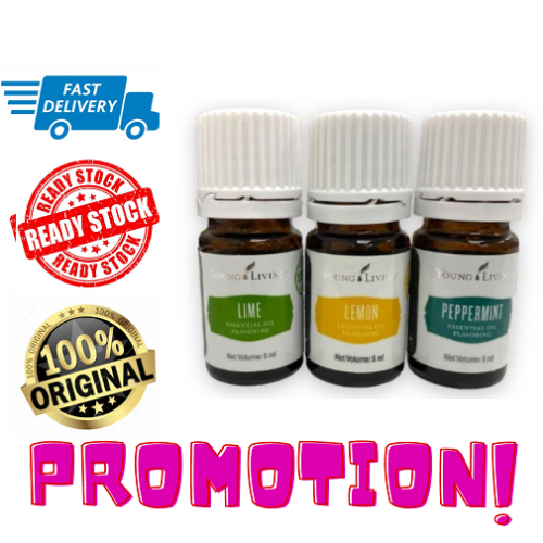 Young Living Lime / Lemon / Peppermint / Rosemary / Lemongrass Essential Oil Flavoring 5ml