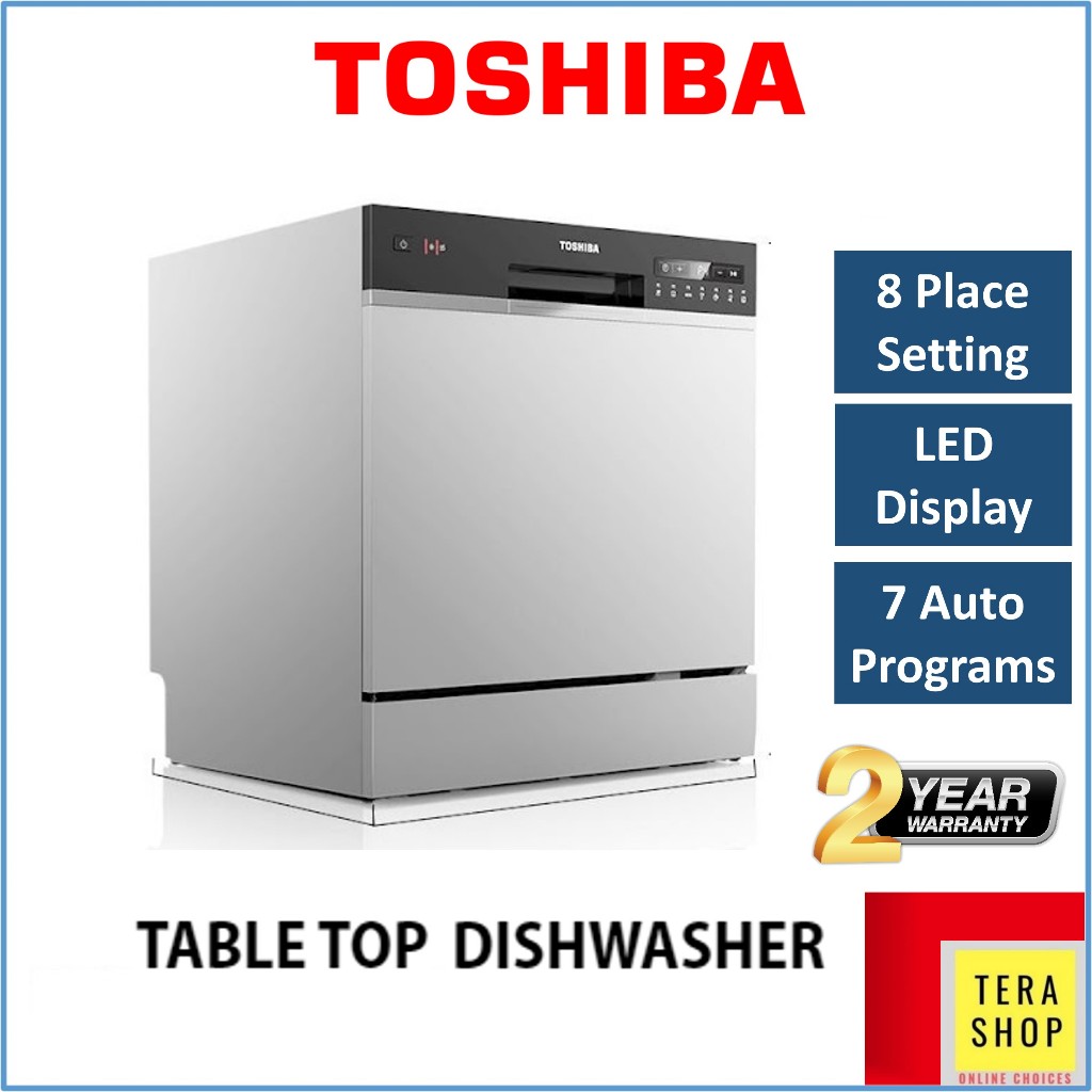 Toshiba 08T1(S)MY Dishwasher / DW14F1 Dish Washer Mesin Basuh Cuci Pinggan Shopee Malaysia