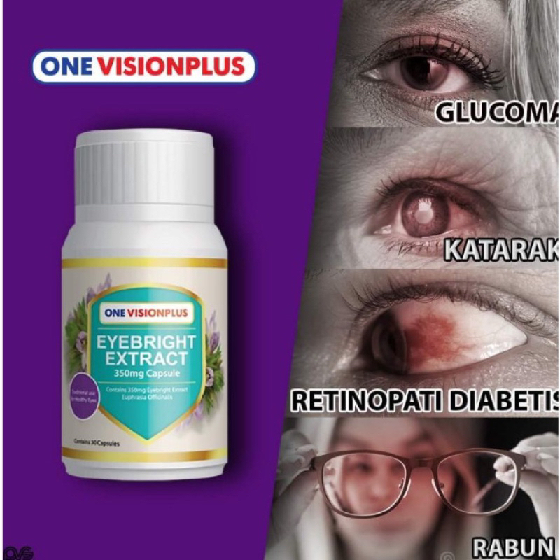 [ EYEBRIGHT EXTRACT ] Supplement Mata One Vision Plus Capsule | Shopee ...