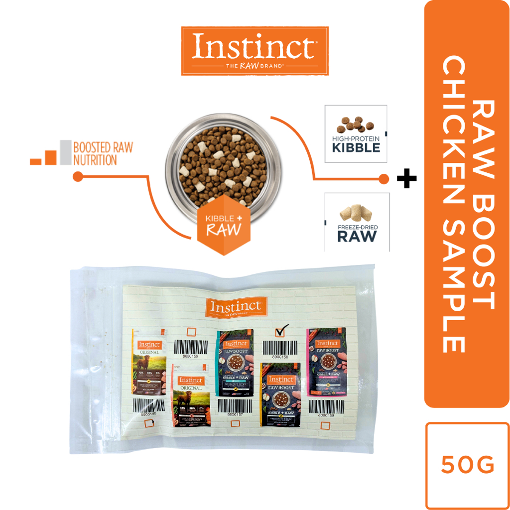 Instinct 50g Puppy Raw Boost Chicken Sample | Shopee Malaysia