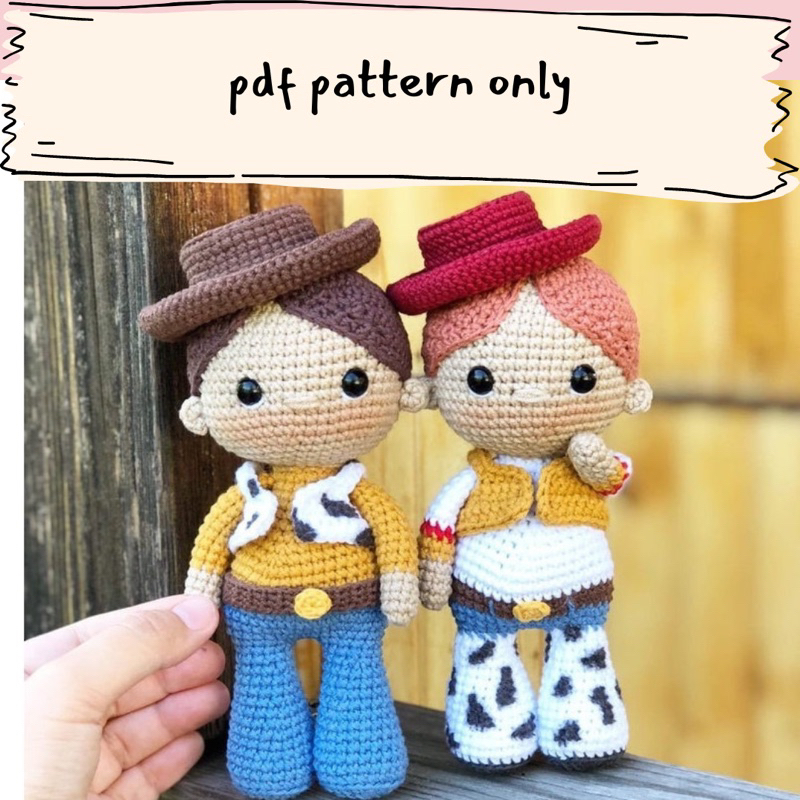 AMIGURUMI TOY STORY JESSI AND WODDY CROCHET PDF | Shopee Malaysia