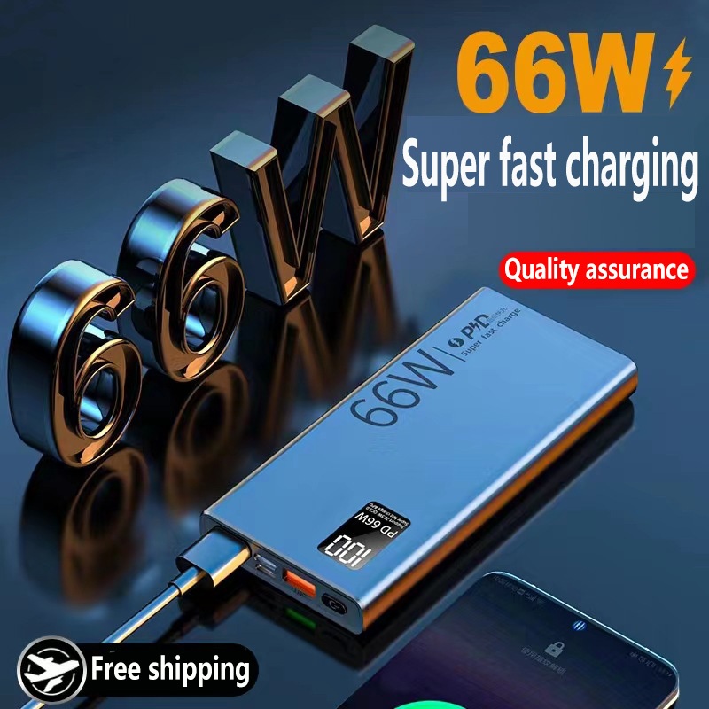 Brand Original PD66W Powerbank Fast Charging 50000mah - 100000mah TYPE ...