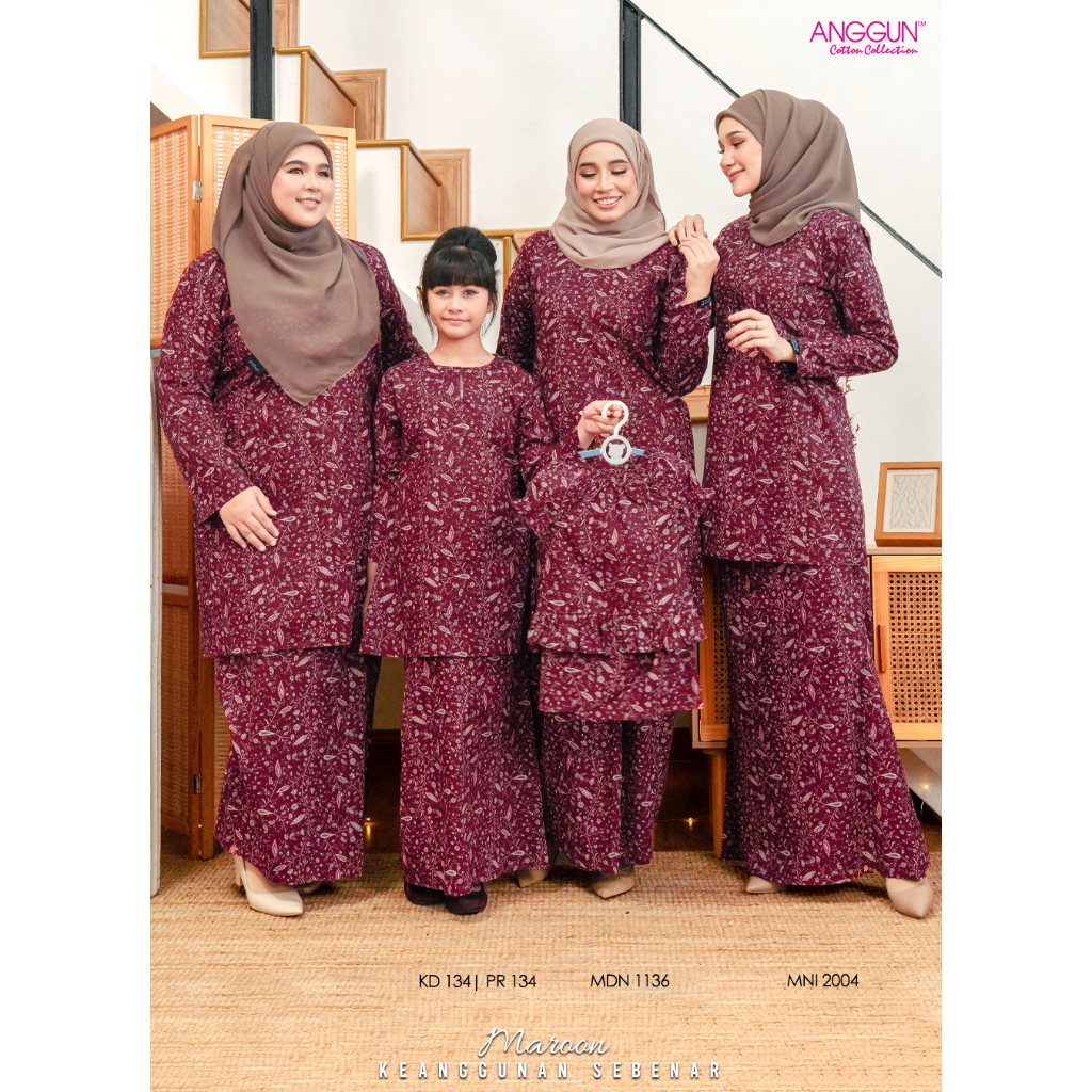 *MAROON** NEW ARRIVAL‼️KOLEKSI COTTON SEDONDON RAYA 2024 BY ANGGUN ...