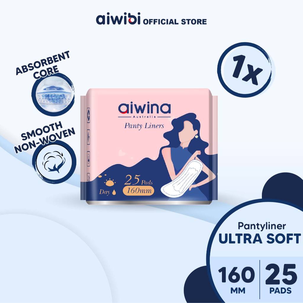 Aiwina Precious Whisper Sanitary Pad Panty Liner Day Night Comfort Soft