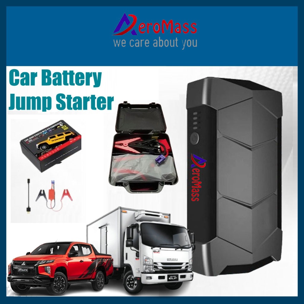 Aeromass Car Jumper Power Bank Powerbank Jumper Battery Jump Starter