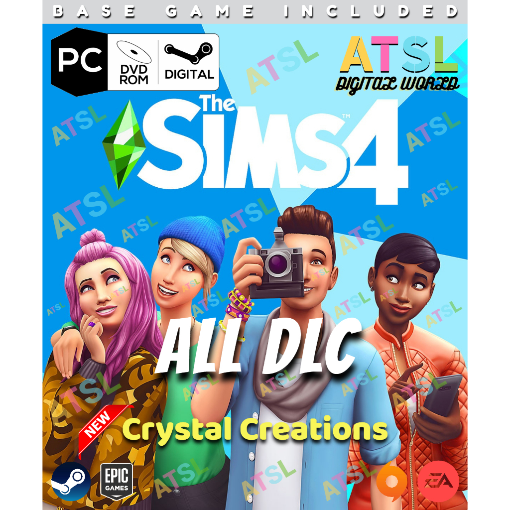 The Sims 4 ALL DLC ONLINE + Crystal Creations Stuff Pack [EA / STEAM ...