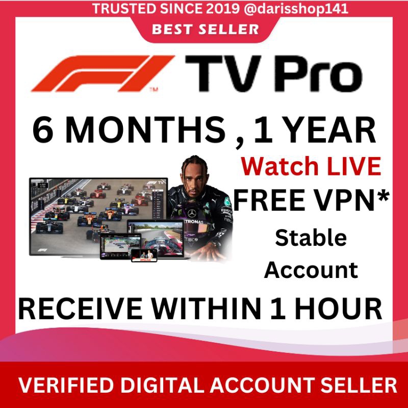 F1 TV PRO PREMIUM ACCOUNT FORMULA 1 LIVE RACING WITH WARRANTY Shopee Malaysia