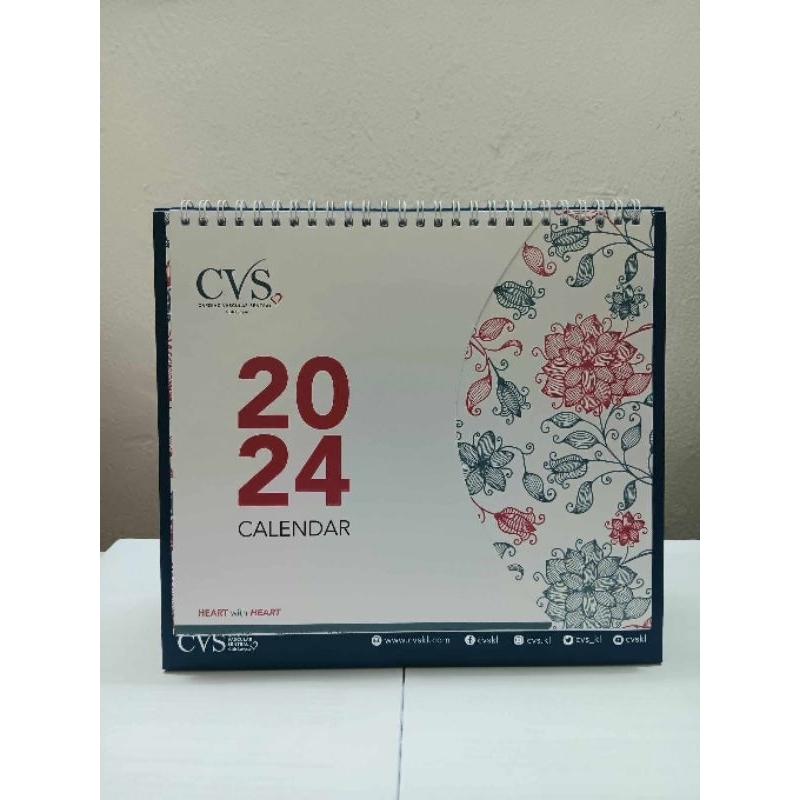 CVS 2024 Table Calendar Shopee Malaysia