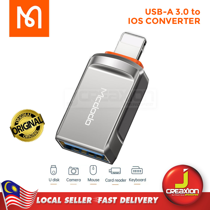 Mcdodo OT-860 OTG USB-A 3.0 To IOS Linghting Adapter Converter | Shopee ...