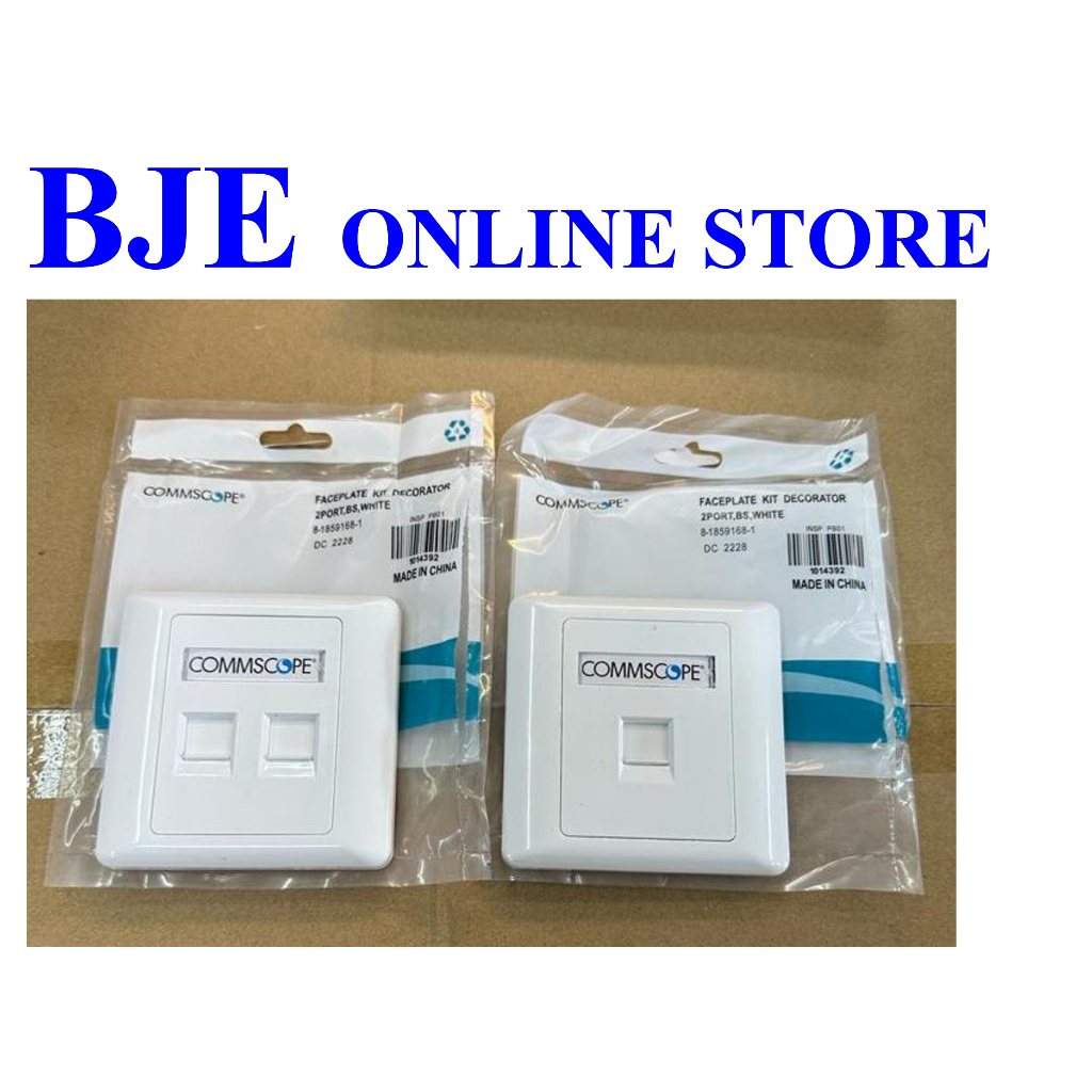 AMP Commscope CAT5E/CAT6 1Port 2 Ports Faceplate Wall Socket Outlet ...