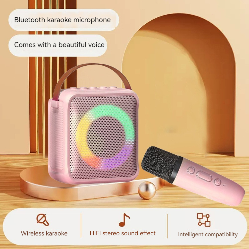 Portable Mini K12 Home KTV Karaoke Machine Wireless Microphone Karaoke ...