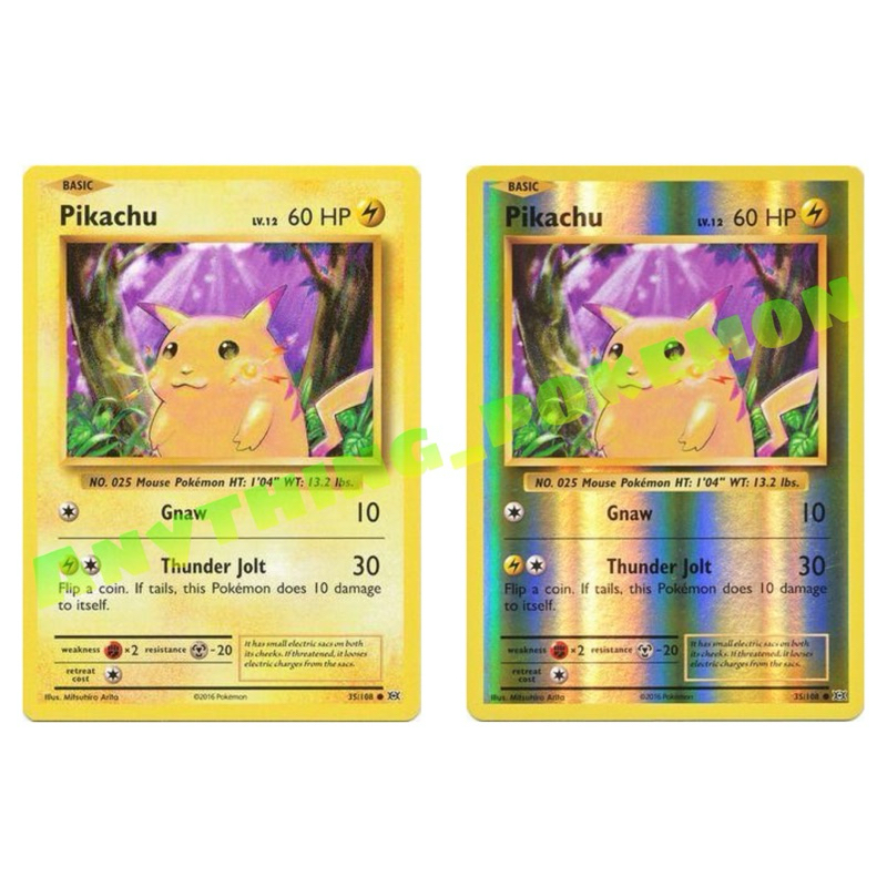 Pokemon Card - Pikachu (35/108), (54/214), (40/147), (55/236) -  NORMAL/REVERSE HOLO - XY, Sun&Moon | Shopee Malaysia