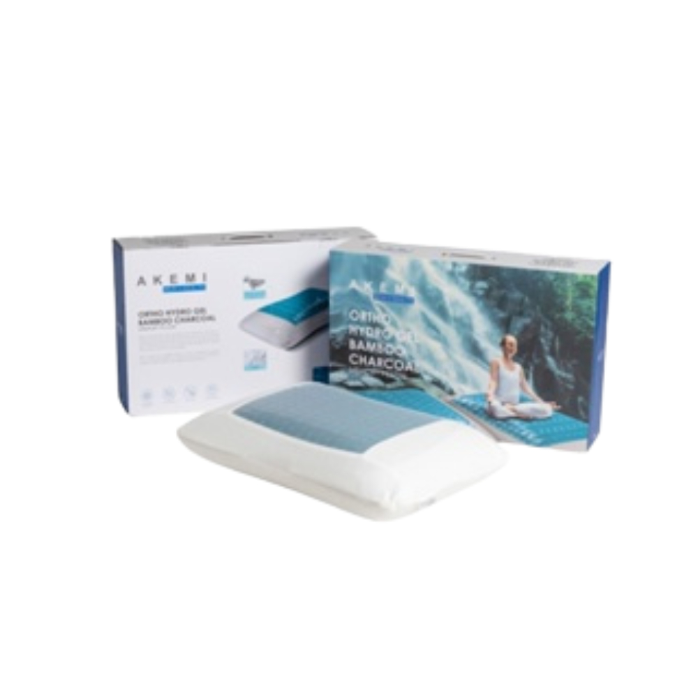 AKEMI M+H Ortho Hydro Gel Bamboo Charcoal Memory Pillow Shopee Malaysia