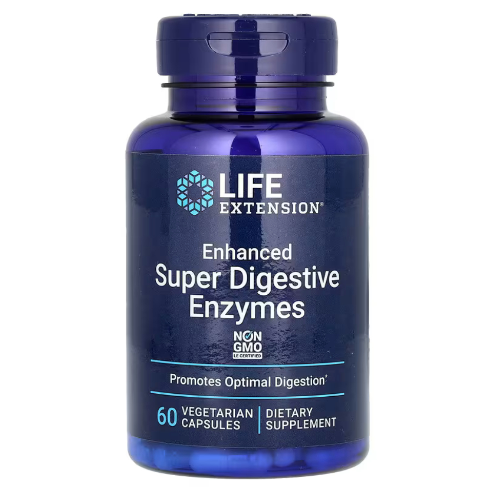 Life Extension, Enhanced Super Digestive Enzymes, 60 Vegetarian ...
