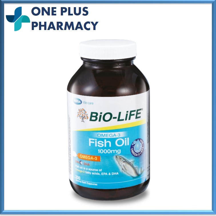 Bio-Life Omega-3 Fish Oil 1000mg 200's [EXP 10/2028] | Shopee Malaysia