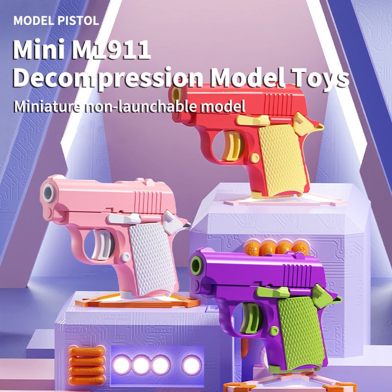 1911 Toy Pistol Mini Toy Gun Carrot Knife Decompression Toy Birthday ...