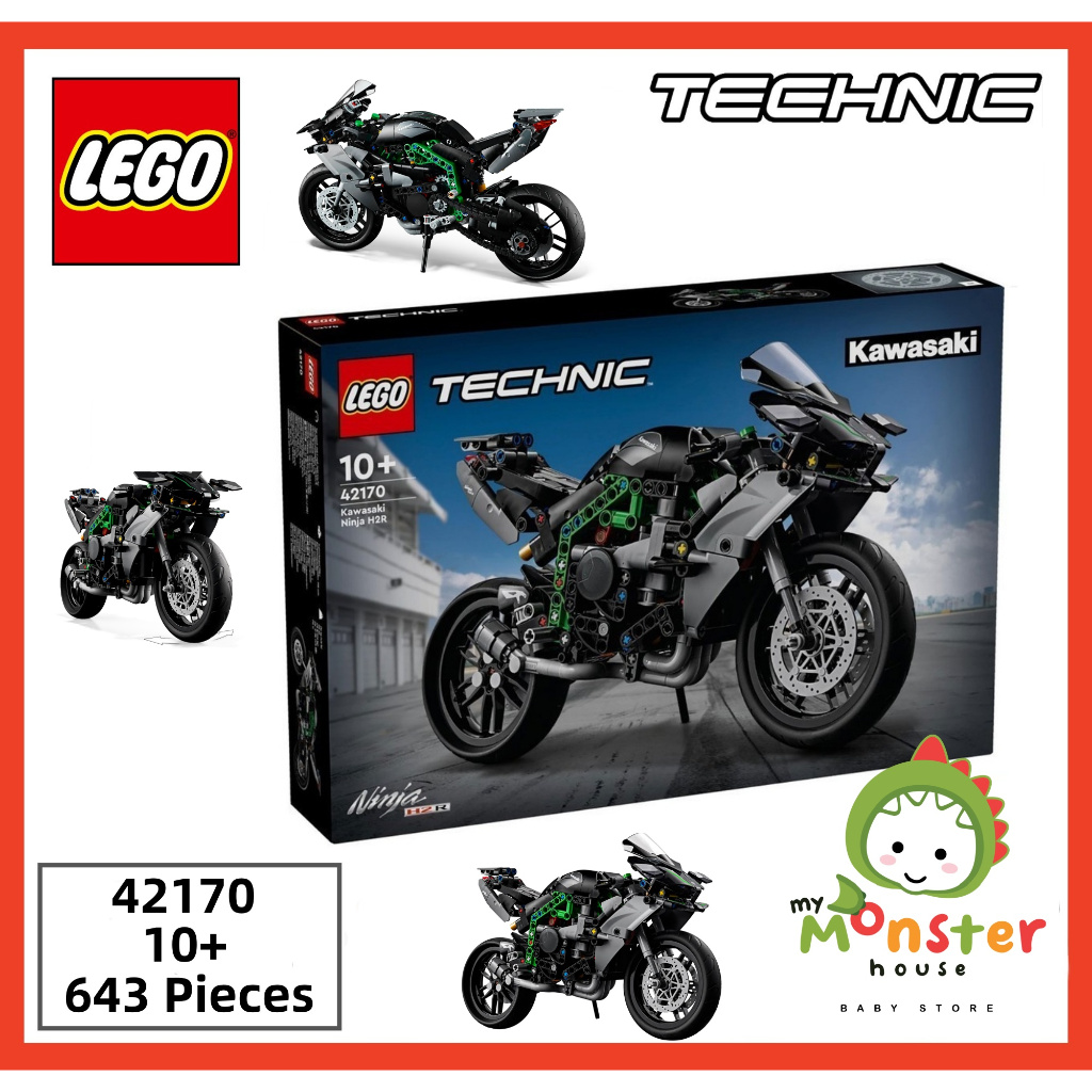 Original LEGO Technic 42170 Kawasaki Ninja H2R Motorcycle ( 643 Pieces ...