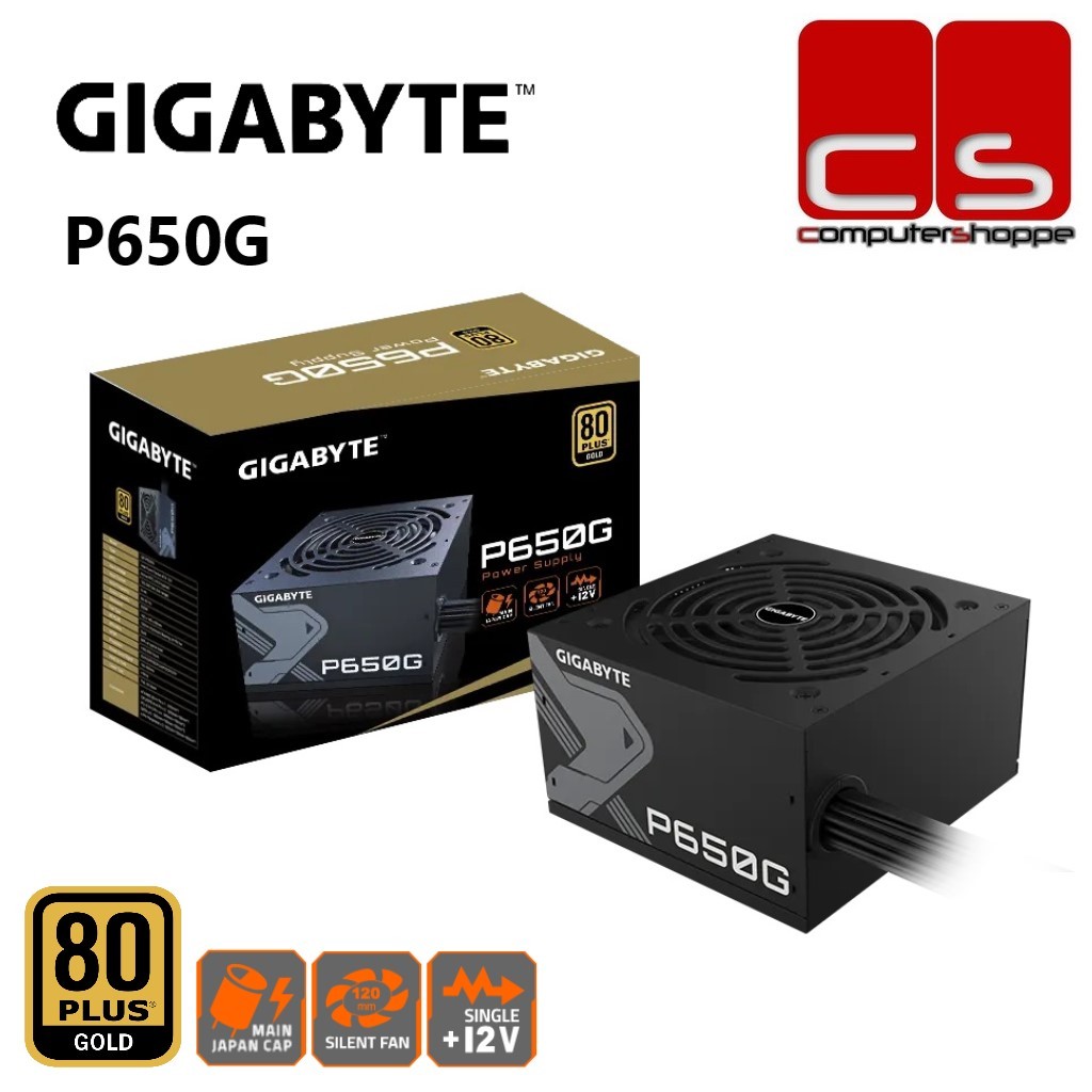 Gigabyte P650G 80+ Gold 650w Power Supply (Free Gigabyte RGB Graphic