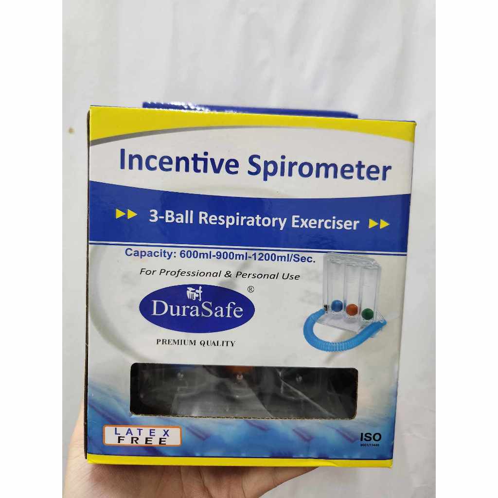 Incentive Spirometer 3 Ball Respiratory Exerciser (durasafe) 