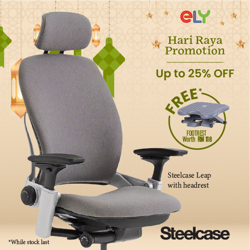 ELY Steelcase Leap High Back Leather / Office chair / Ergonomic Chair