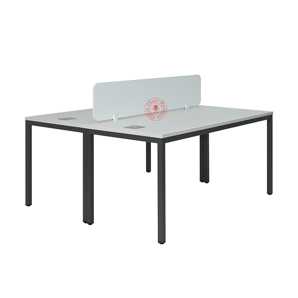 Workstation Office Table | Cluster of 2 | Partition Office Table | Meja ...