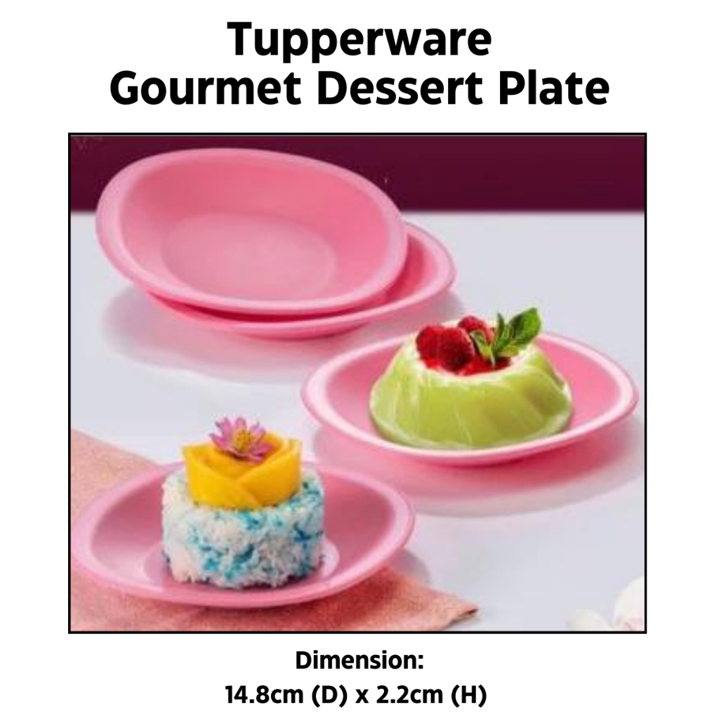 Tupperware Gourmet Dessert Plate (4 pcs) | Shopee Malaysia