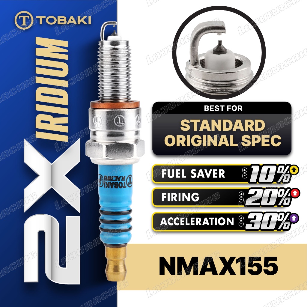 TOBAKI Spark Plug DOUBLE Iridium LC135 Y15 Y16 RS150 RSX VARIO VF3i ...