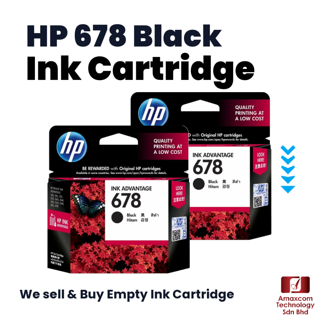 HP 678 Black Original Ink Advantage Cartridge [100% Original] | Shopee ...
