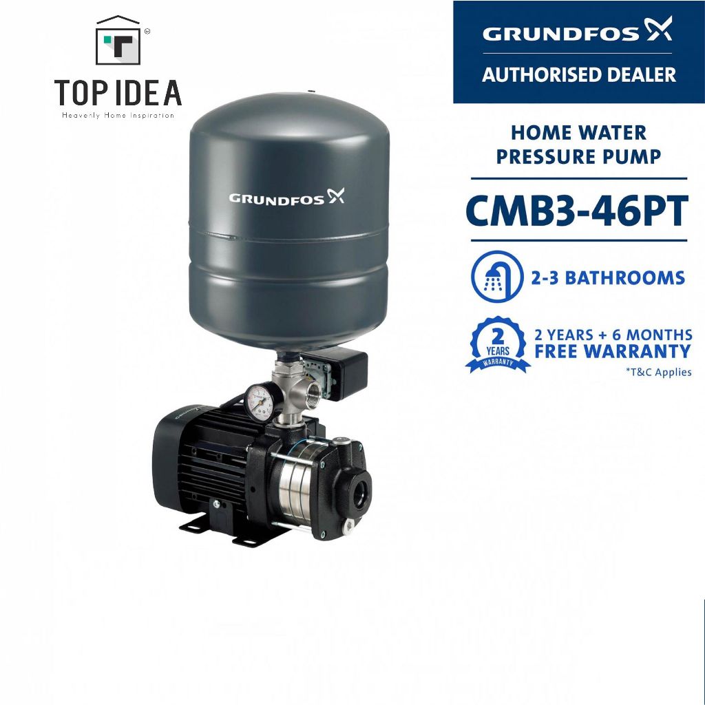 GRUNDFOS CMB 3-46 PT Automatic Home Water Pressure Booster pump With ...
