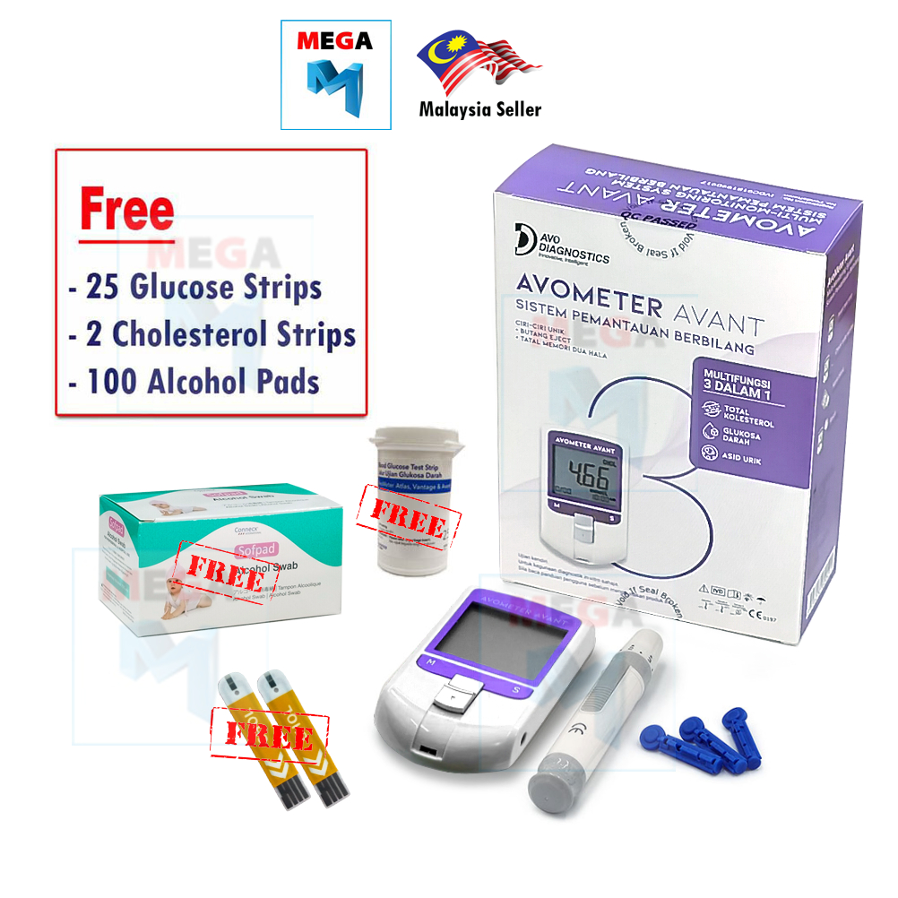 Avometer Vantage/Avant(Check Glucose & Cholesterol) FOC Glucose Strips ...