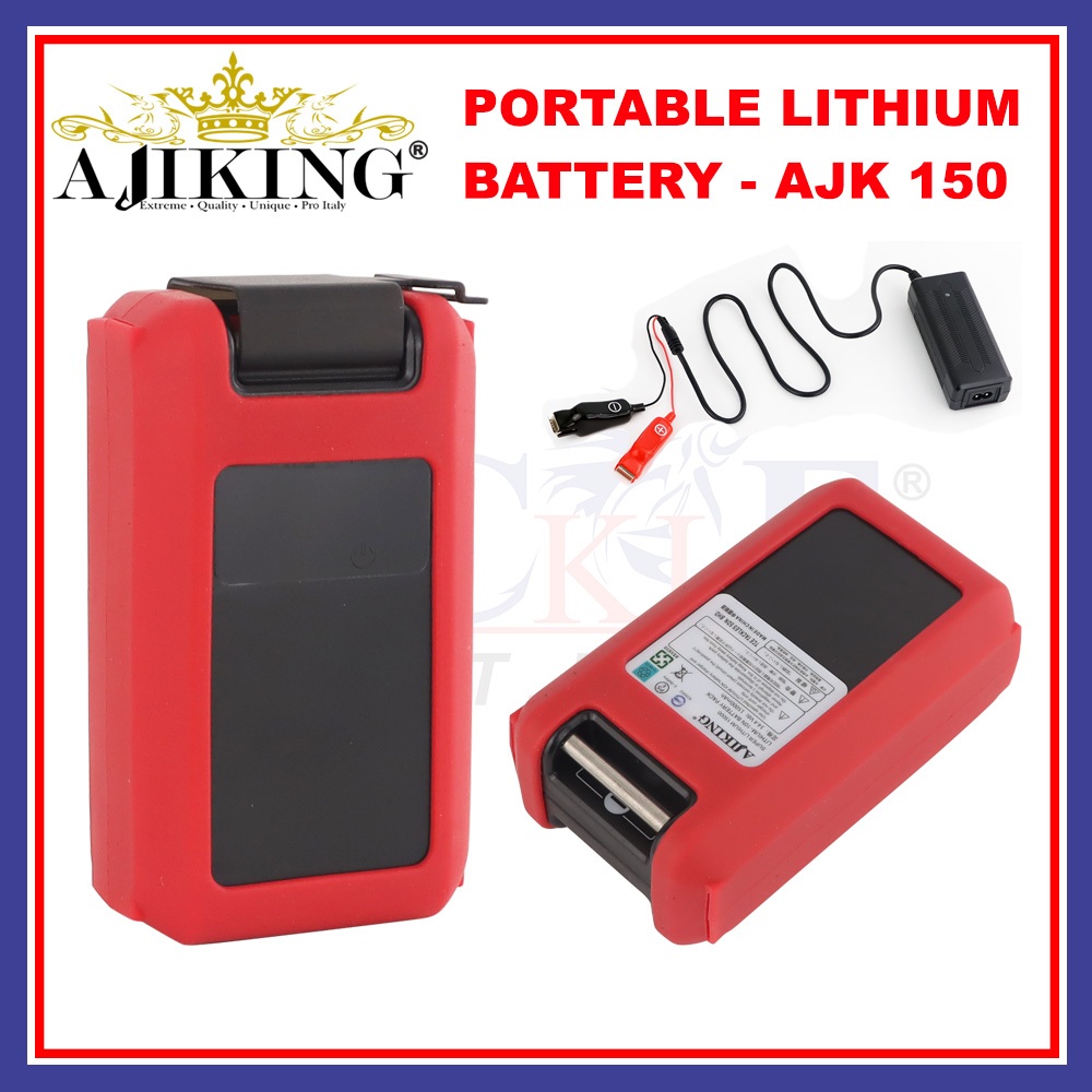15000mAH]Ajiking Portable Lithium Battery AJK 150 (15AH) Super Lithium Battery  Electric Fishing Reel Bateri