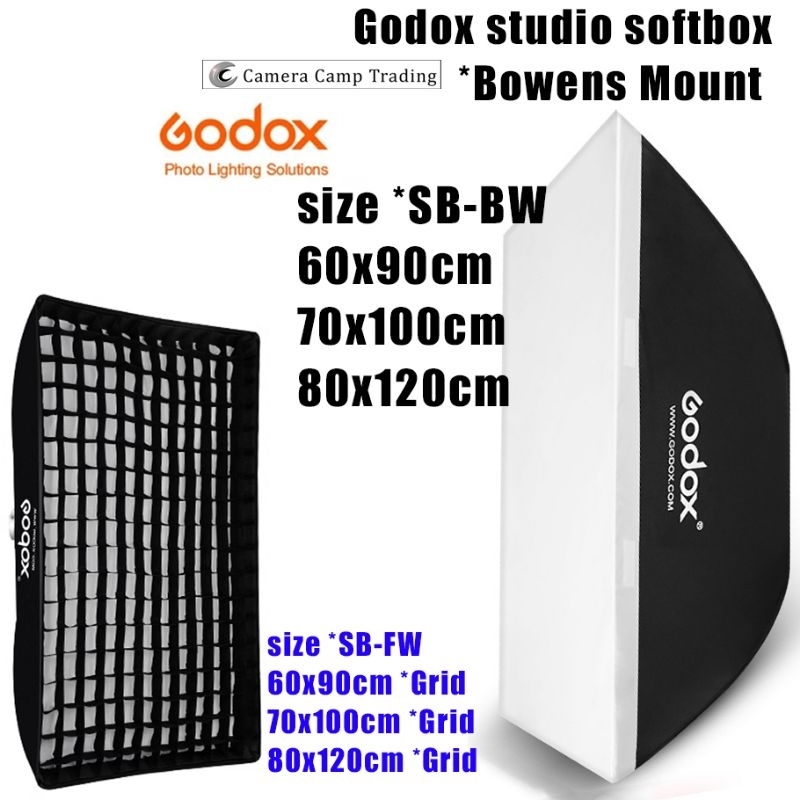 Godox Rectangle Softbox SB-BW SB-FW 60x90cm 70x100cm 80x120cm (Bowens ...