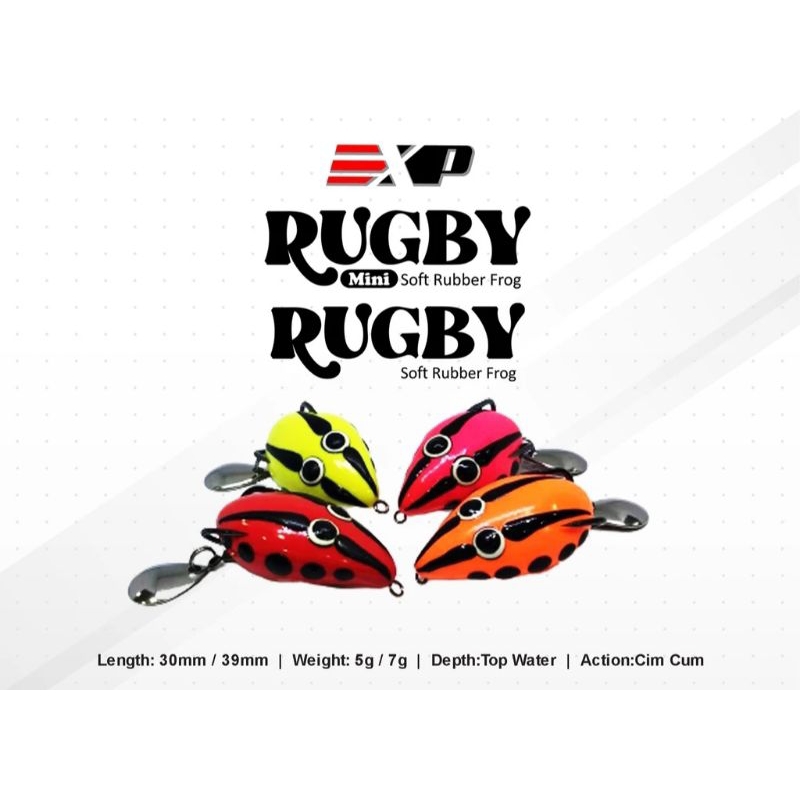 EXP RUGBY SOFT FROG (BESAR) 39MM /7 GRAM/HARUAN | Shopee Malaysia