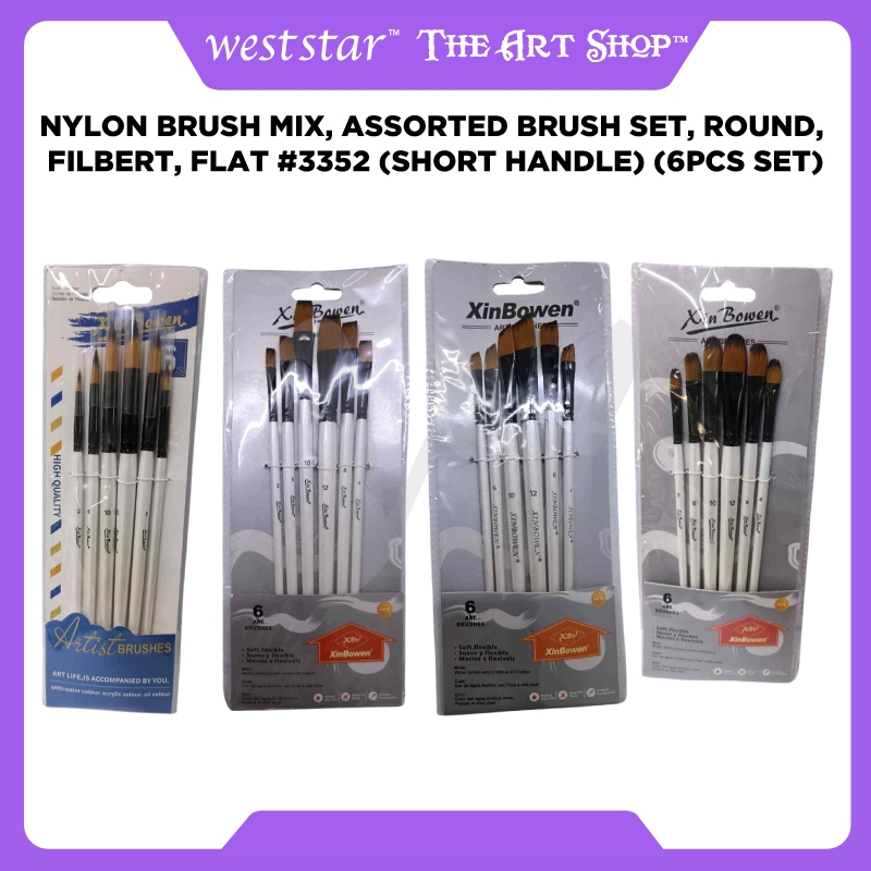 Daler-Rowney Graduate Synthetic Angle Shader Short Handle Brush - 1/2