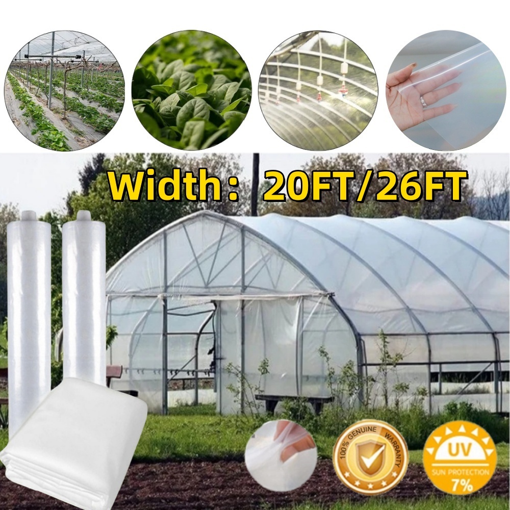 UV Cover 19.6/26.3 Kaki Width Transparent UV Greenhouse Film Rumah ...