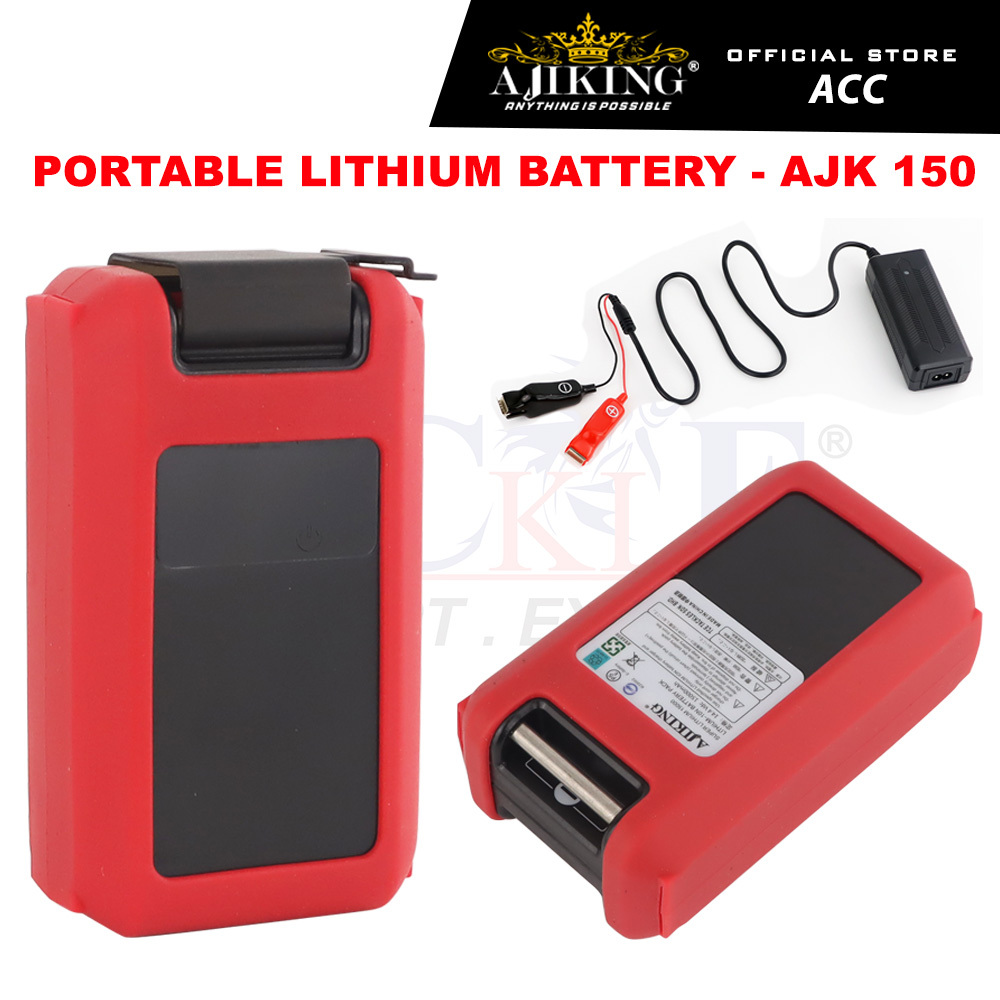 Ajiking Portable Lithium Battery [15000mAH] Super Lithium Battery Electric  Fishing TCE Tackles