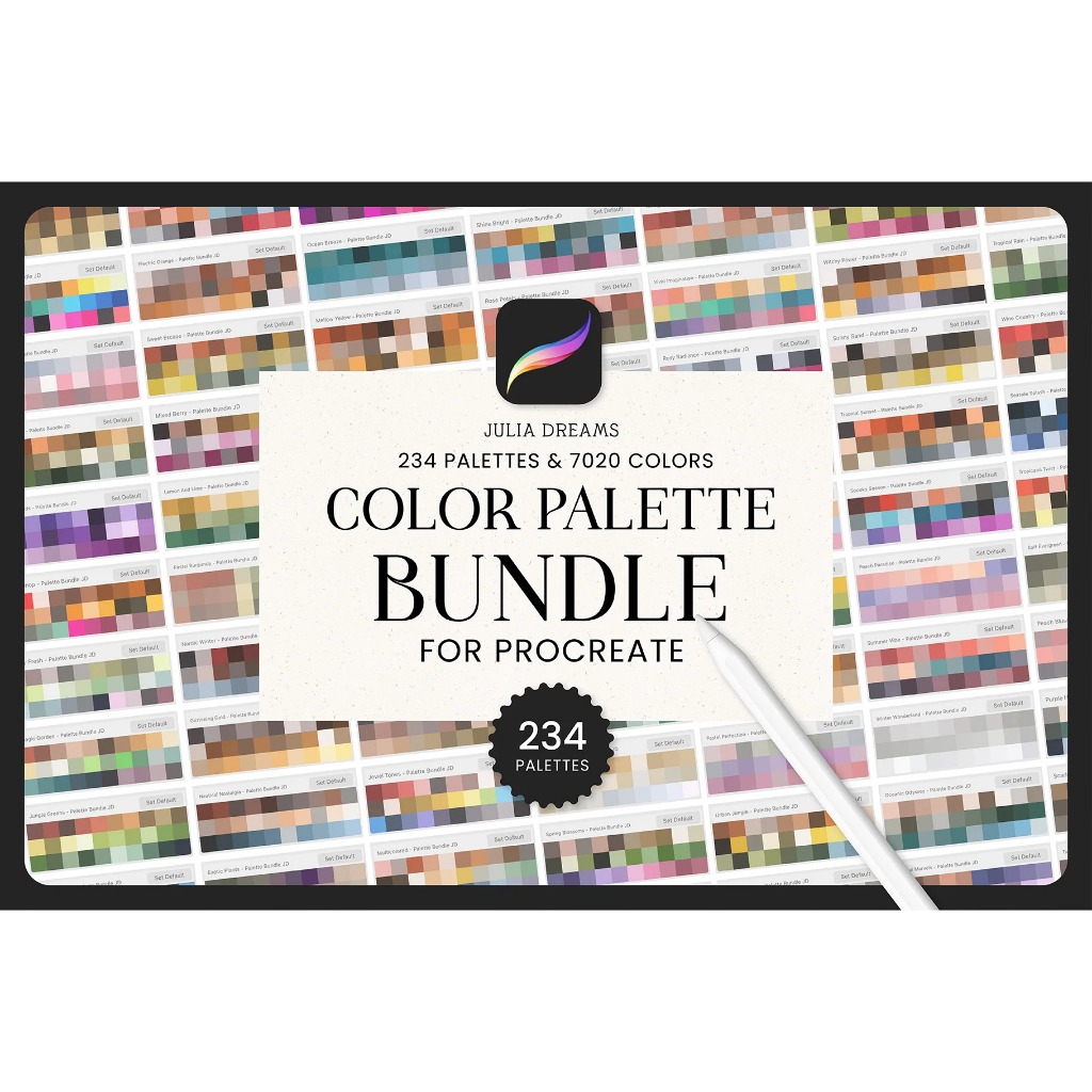 [P410] Color Palette Bundle for Procreate by Julia Dreams | Colour ...