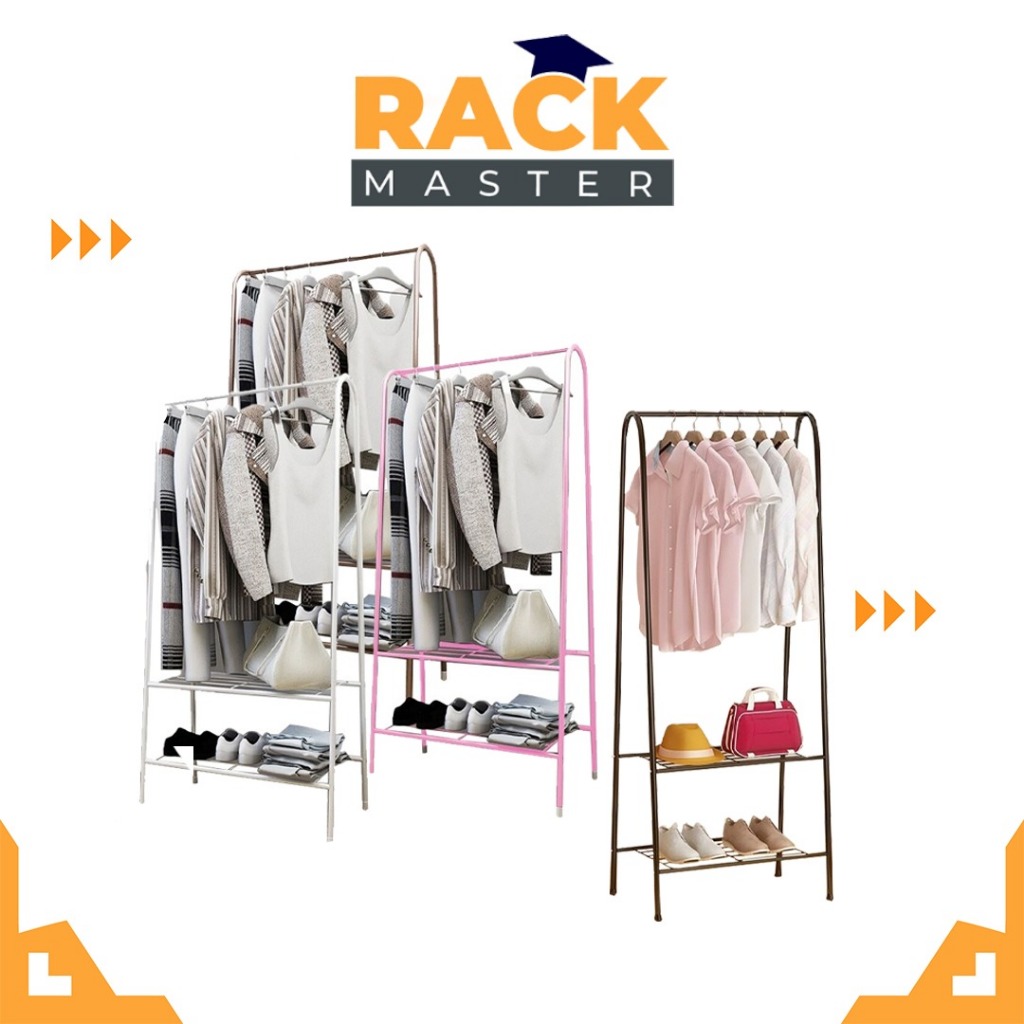 𝗥𝗔𝗖𝗞 𝗠𝗔𝗦𝗧𝗘𝗥 Multipurpose Korean Cloth Shoe Organizer Rack Wardrobe ...