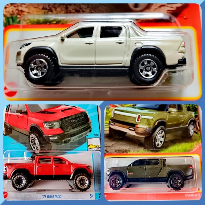 Hot Wheels Matchbox 2018 Toyota Hilux 1:64 Scale Green Truck – 40/100 Series, Die-Cast Model Car - View #7